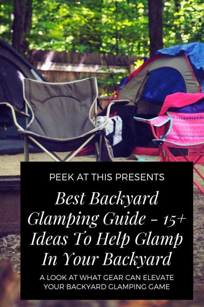 backyard glamping