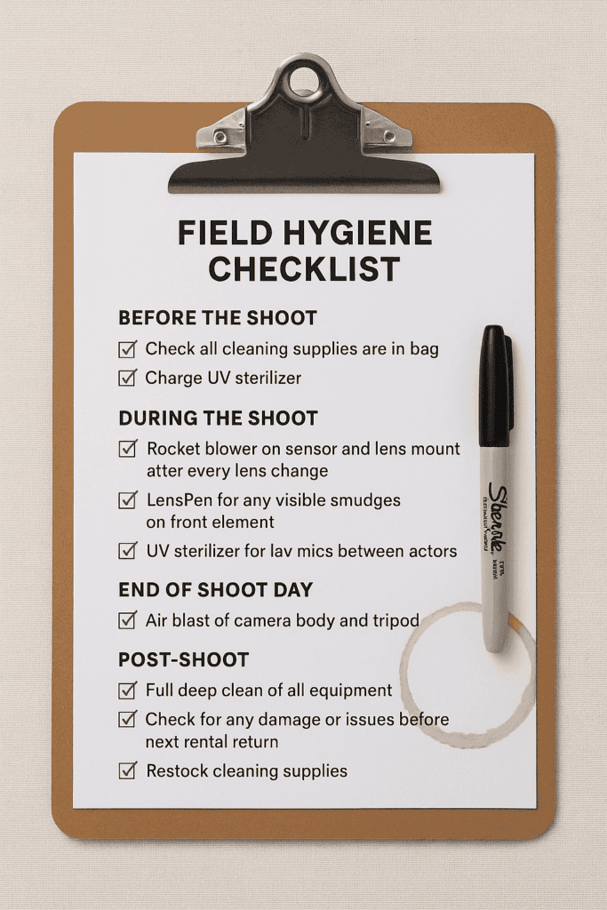 Field Hygiene Checklist (Graphic)