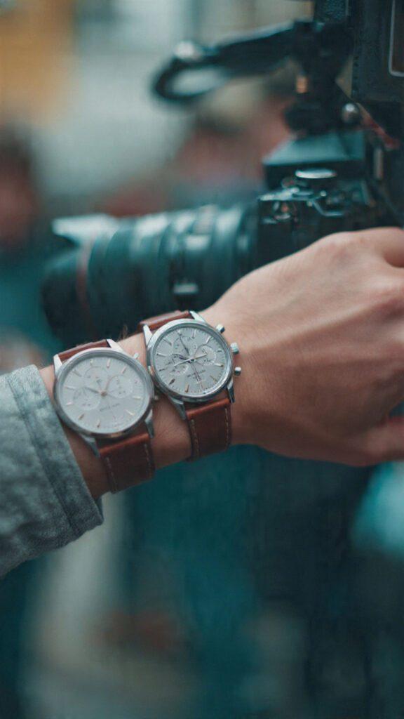 Watch size comparison on wrist showing proper fit for different case diameters
