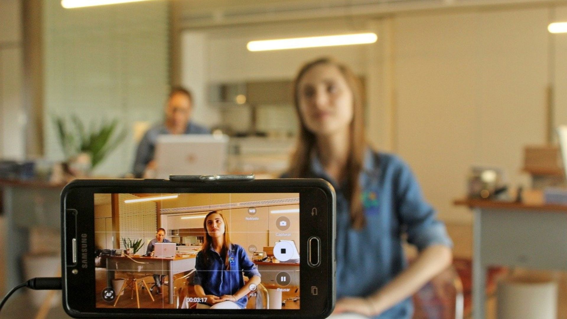 vlog with a smartphone