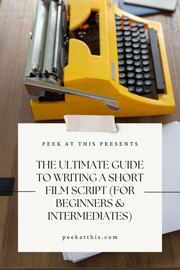 typewriter screenplay - Craft a compelling short film script! This guide covers everything from concept development to powerful endings, for both beginners and intermediate filmmakers.