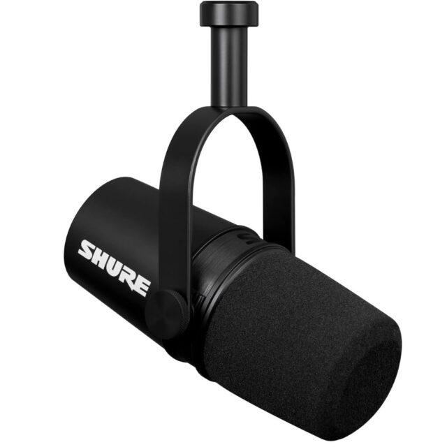 Shure MV7 podcast microphone for professional TikTok voice-over audio