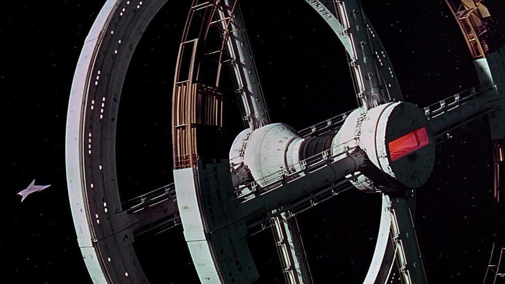 "2001: A Space Odyssey" (1968) uses anamorphic lenses to create a feeling of awe and wonder, emphasizing the渺小ness of humanity against the backdrop of the universe.