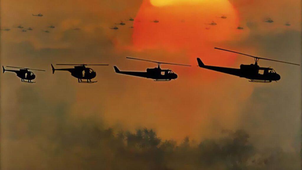 sunset helicopter apocalypse now anamorphic lenses