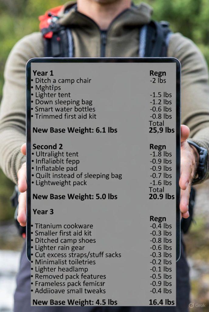 cutting weight for a lightweight back