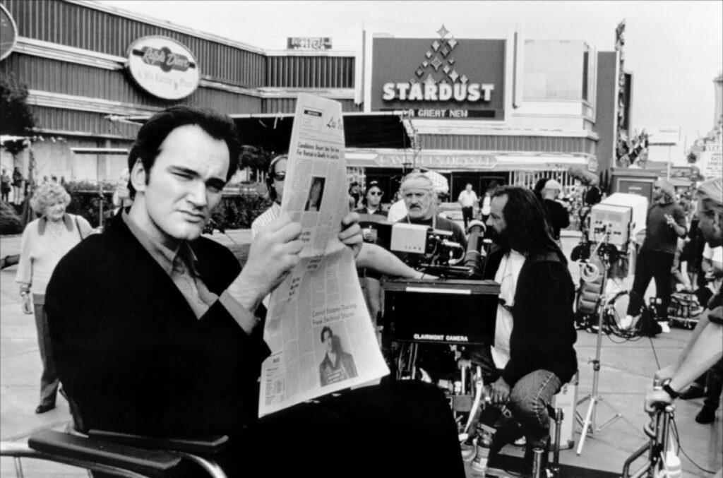 Tarantino Retrospective: Quentin Tarantino on set, mid-90's