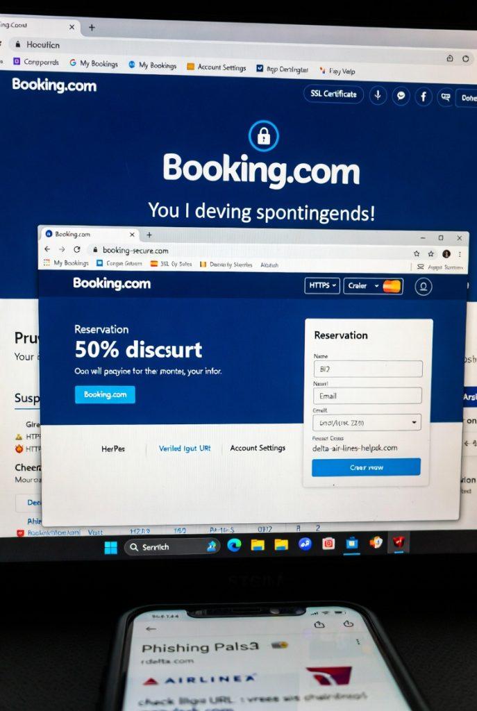 Travel site phising scams