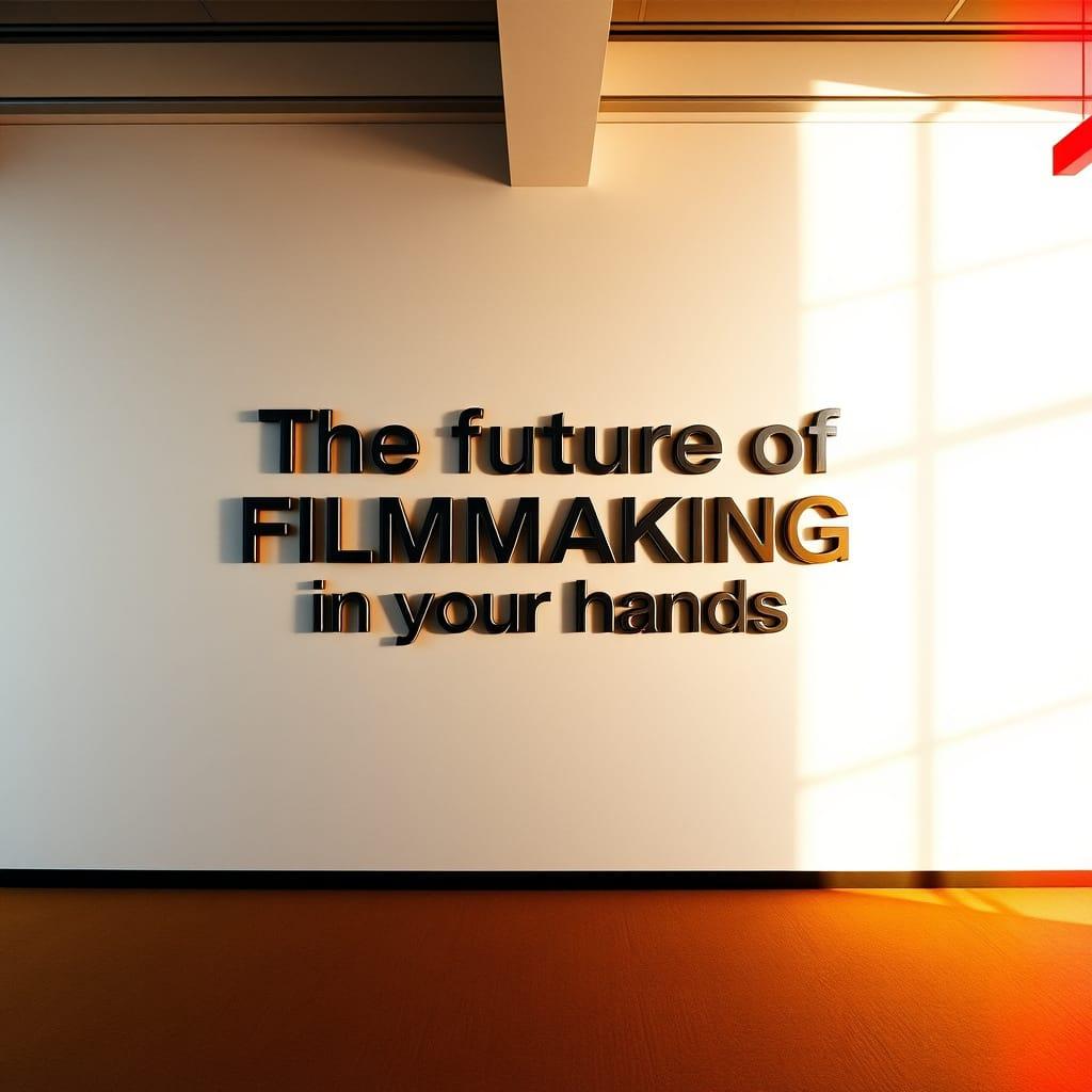 Caption: The future of filmmaking is in your hands. #SmartphoneFilmmaking #MobileCinema
