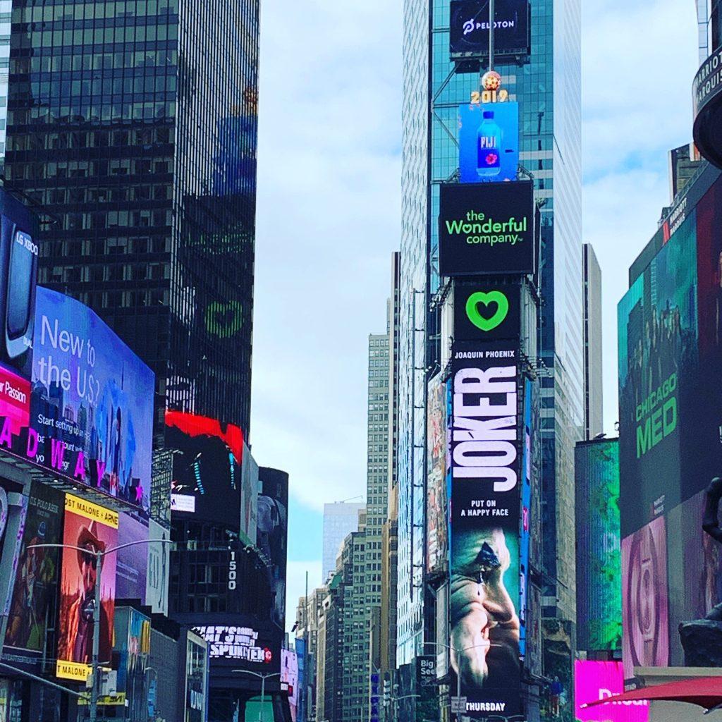 NYC Times square neon signs