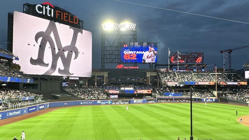 A view from the stands at Citi Field, ready to cheer on the New York Mets.