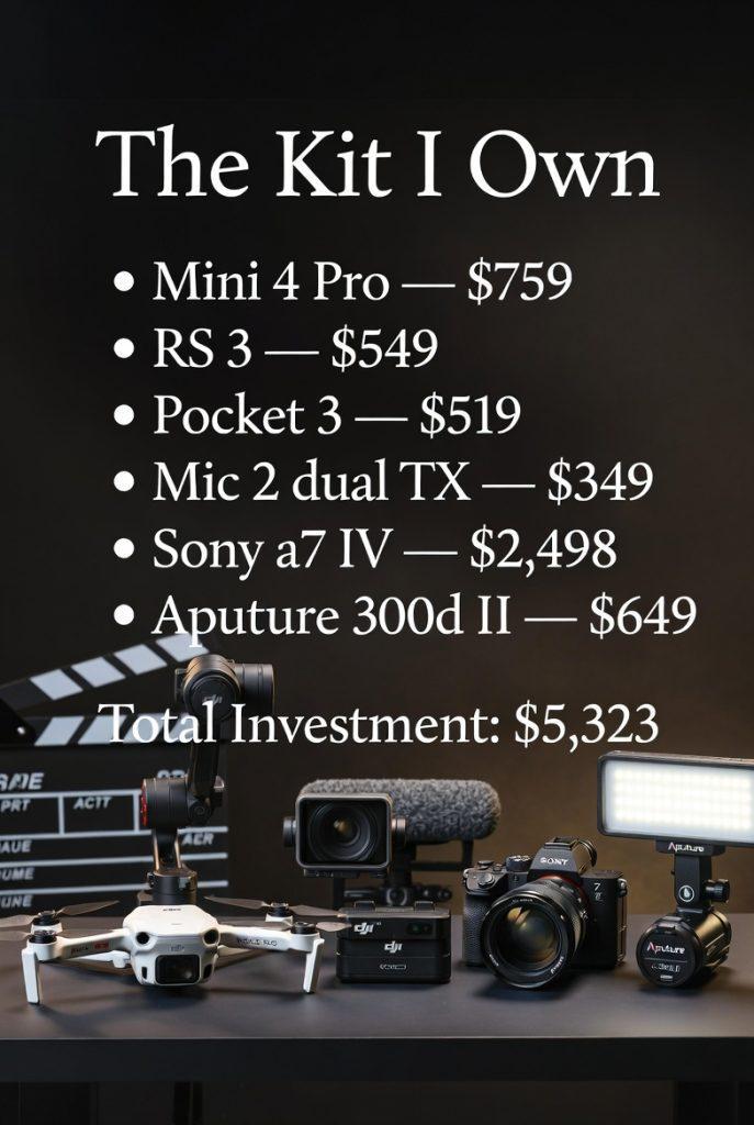 dji client kit I own for filmmaking