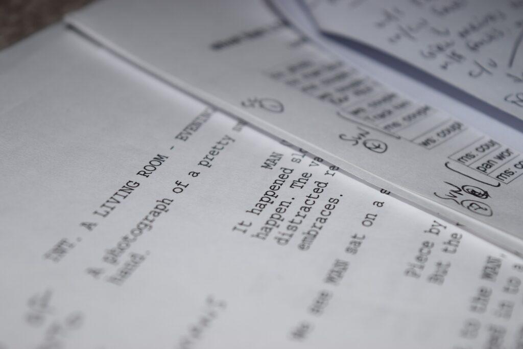Blocking and staging screenplay