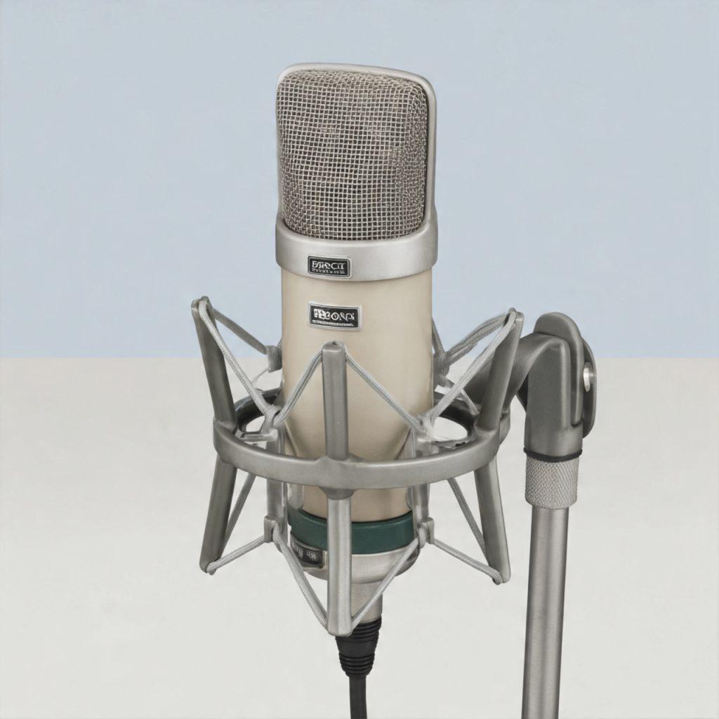 shockmount with a microphone attached