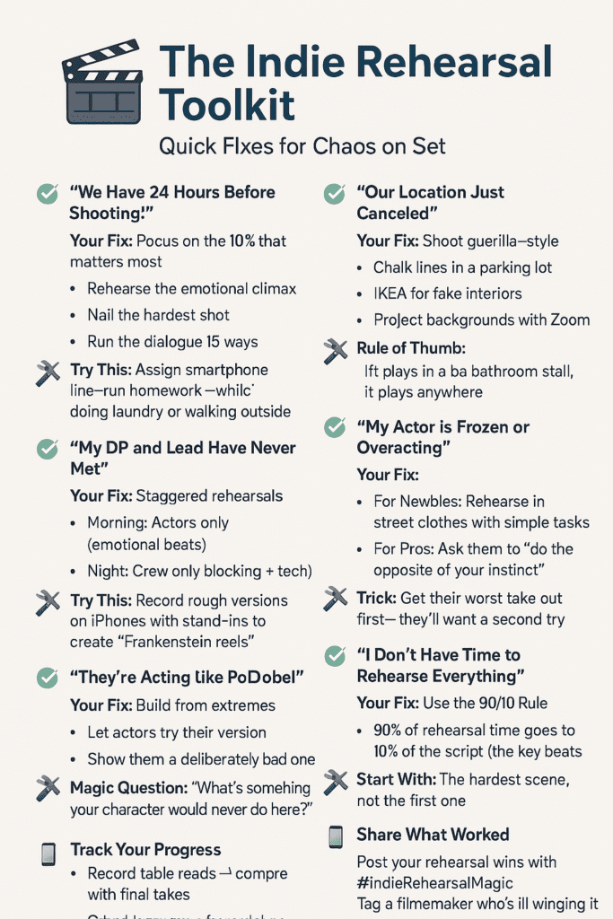 The Indie Rehearsal Toolkit