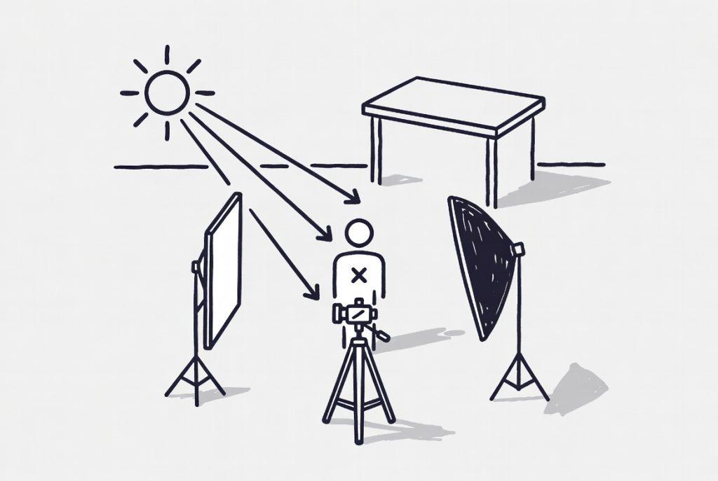 image to visually demonstrate the dramatic effect of negative fill