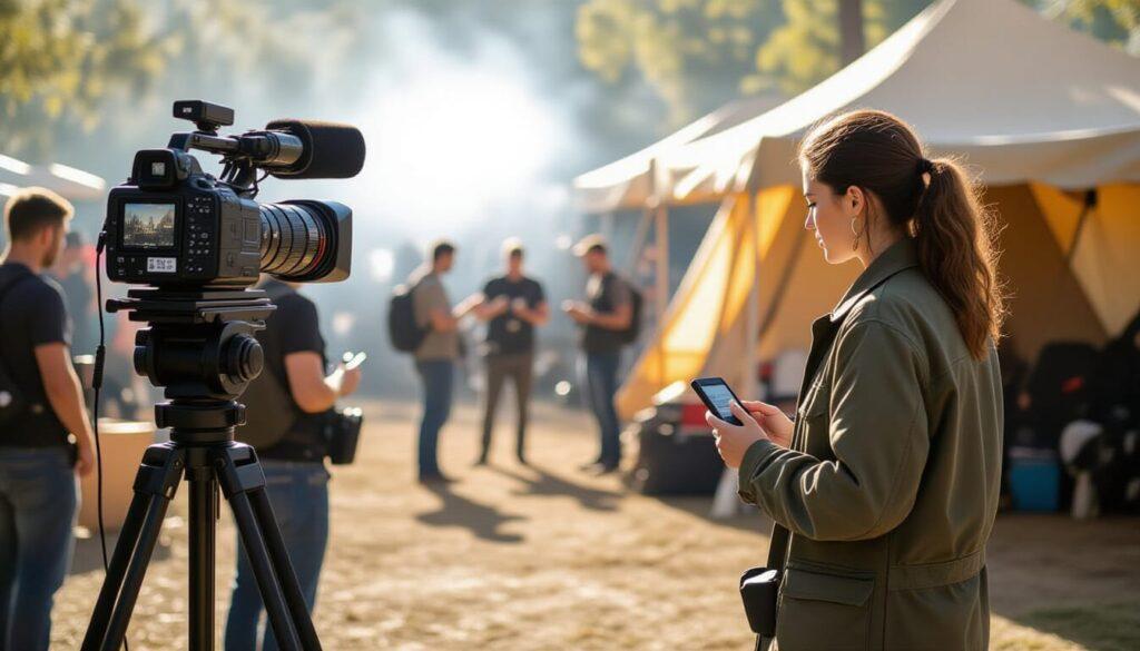 pa on a film set
