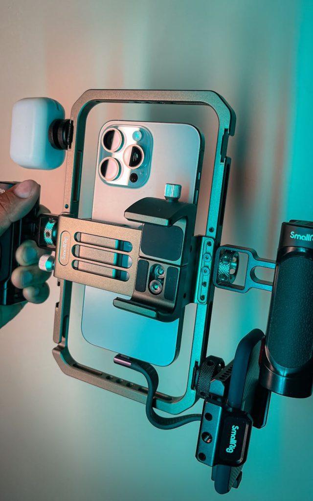 Smartphone Filmmaking Rig That Looks Professional on Set mobile phone filming equipment